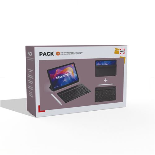 Pack Tablette tactile Xiaomi Redmi Pad 2 11"" Wifi 128 Go Gris + Etui + Clavier + Stylet État correct - Xiaomi reconditionné disponible sur Fnac