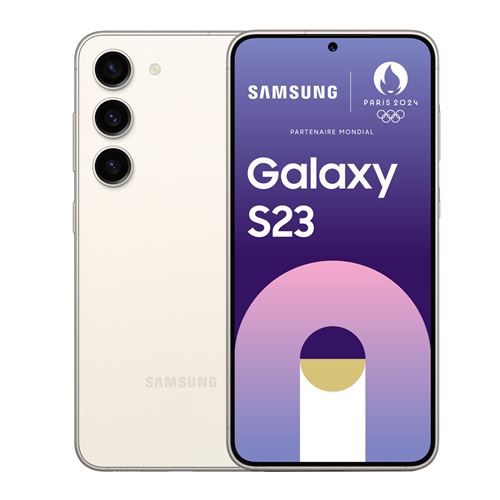 Smartphone Samsung Galaxy S23 6.1"" Nano SIM 5G 8 Go RAM 128 Go Crème État correct - Samsung reconditionné disponible sur Fnac