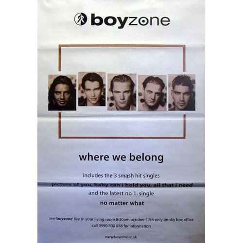 Boyzone - 100x150 cm - AFFICHE / POSTER État correct - N/A reconditionné disponible sur Fnac