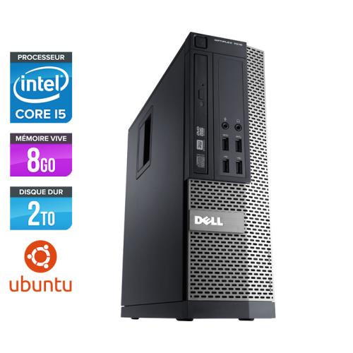 Pc Dell Optiplex 790 SFF - Noir - Intel Core i5-2400 / 3.10 GHz - RAM 8 Go - HDD 2 To - DVD - Gigabit Ethernet - Ubuntu - Linux État correct - Dell reconditionné disponible sur Fnac