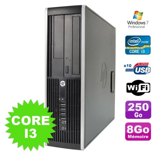 Pc hp compaq elite 8100 sff intel core i3-530 8go disque 250go dvd wifi w7 État correct - Hewlett-Packard reconditionné disponible sur Fnac