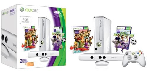 Console Xbox 360 4 Go Microsoft + capteur Kinect blanc + Kinect Sports + Kinect Adventures ! + 3 mois d’abonnement gratuit au Xbox Live Gold État correct - Microsoft reconditionné disponible sur Fnac