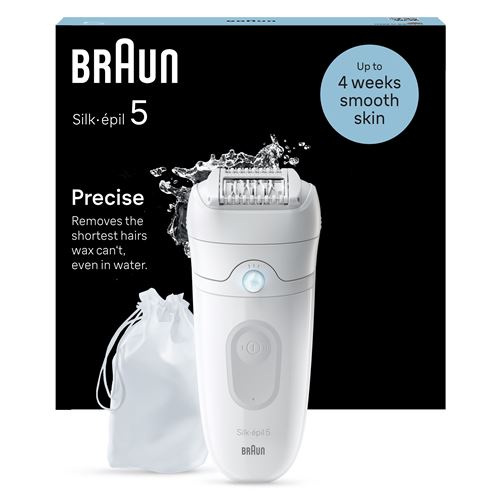 Epilateur électrique Braun Silk épil 5 SE 5-011 Blanc État correct - Braun reconditionné disponible sur Fnac