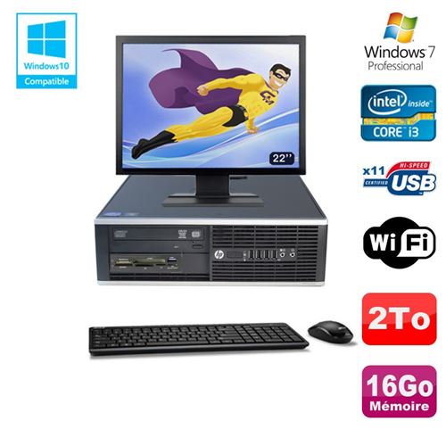 Acheter Pc hp compaq 6200 pro sff intel i3 3.3ghz 16go 2to graveur wifi w7 pro 22' État correct - 359,00 € Pc hp compaq 6200 pro sff intel i3 3.3ghz 16go 2to graveur wifi w7 pro 22' État correct - Hewlett-Packard reconditionné disponible sur Fnac