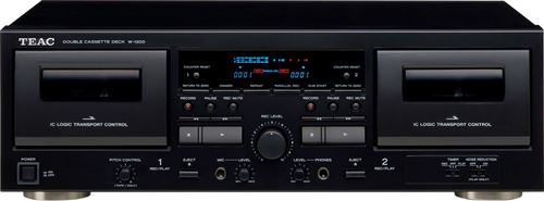 Platine cassette Teac W-1200 Noir État correct - TEAC reconditionné disponible sur Fnac
