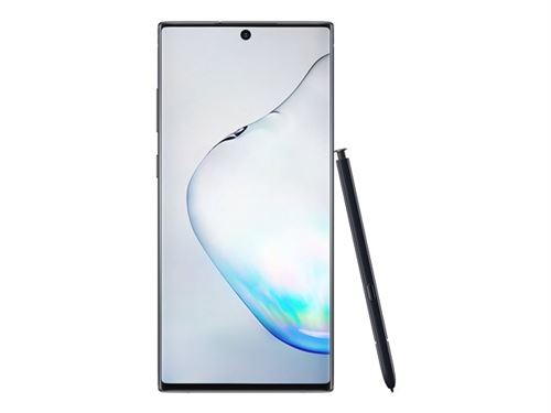 Samsung Galaxy Note10+ - 4G smartphone - double SIM - RAM 12 Go / Mémoire interne 256 Go - microSD slot - écran OEL - 6.8"" - 3040 x 1440 pixels - 4x caméras arrière 16 MP, 12 MP, 12 MP, 0,3 MP - front camera 10 MP - aura noir État correct - N/A reconditionné disponible sur Fnac