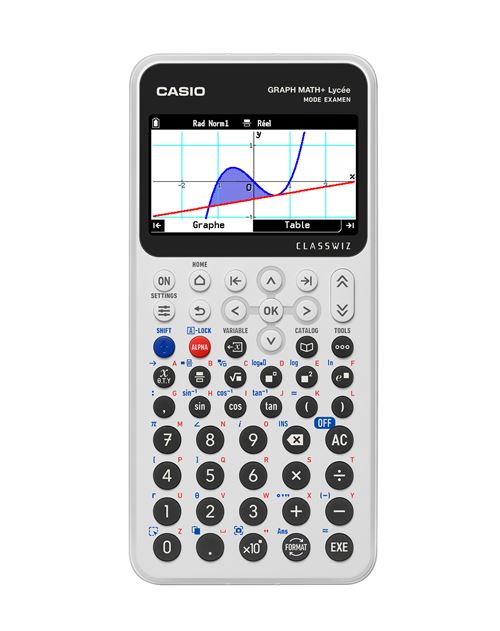 Calculatrice scientifique Casio Graph Math Plus Blanc État correct - Casio reconditionné disponible sur Fnac