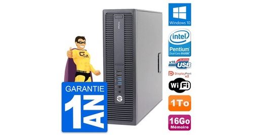 Pc hp prodesk 600 g2 sff intel g4400 ram 16go disque dur 1to windows 10 wifi État correct - N/A reconditionné disponible sur Fnac