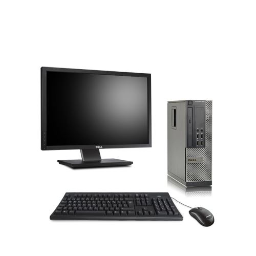 Pc Dell Optiplex 7010 SFF + Ecran 22'' - Noir - Intel Core i5-3470 / 3.20 GHz - RAM 4 Go - HDD 500 Go - DVD - Gigabit Ethernet - Ubuntu - Linux État correct - Dell reconditionné disponible sur Fnac
