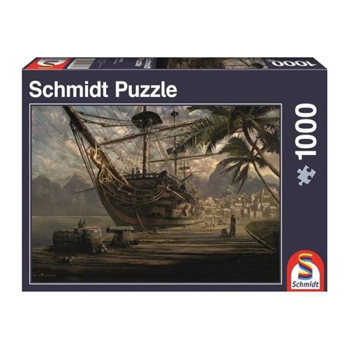 Puzzle Bateau au port, 1000 pcs État correct - Schmidt Spiele reconditionné disponible sur Fnac