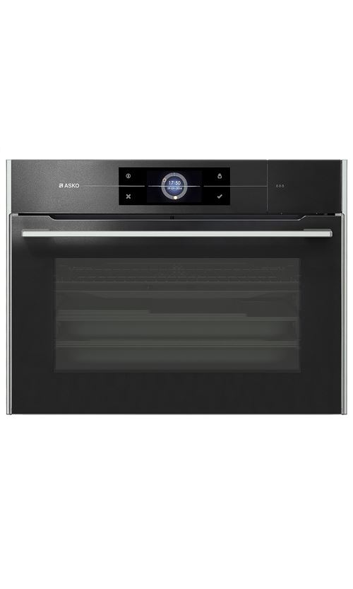 ASKO Elements OCS8478G - Four - encastrable - niche - largeur : 56 cm - profondeur : 55 cm - hauteur : 45 cm - avec système auto-nettoyant - classe A+ - noir doux État correct - Asko reconditionné disponible sur Fnac
