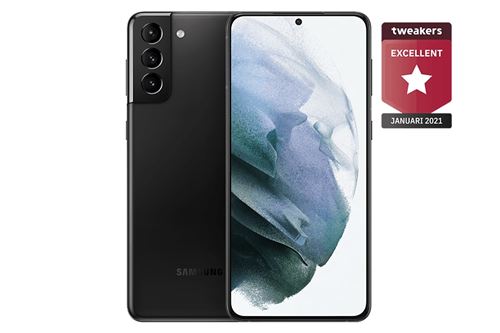 Samsung Galaxy S21+ 5G - 5G smartphone - double SIM - RAM 8 Go / Mémoire interne 128 Go - OLED display - 6.7"" - 2400 x 1080 pixels (120 Hz) - 3 x caméras arrière 12 MP, 12 MP, 64 MP - front camera 10 MP - noir fantôme État correct - Samsung reconditionné disponible sur Fnac