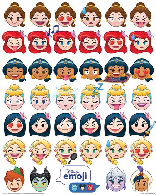 Disney Princess Mini Poster 40 x 50 cm Disney Emoji Princess Emotions État correct - Disney Princess reconditionné disponible sur Fnac