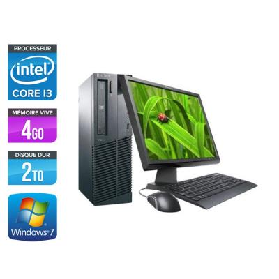 Acheter Unité centrale Lenovo ThinkCentre M81 SFF + Ecran 19'' - Noir - Intel Core i3-2100 / 3.10 GHz - RAM 4 Go - HDD 2 To - DVDRW - Gigabit Ethernet - Windows 7 Professionnel État correct - 229,00 € Unité centrale Lenovo ThinkCentre M81 SFF + Ecran 19'' - Noir - Intel Core i3-2100 / 3.10 GHz - RAM 4 Go - HDD 2 To - DVDRW - Gigabit Ethernet - Windows 7 Professionnel État correct - Lenovo reconditionné disponible sur Fnac