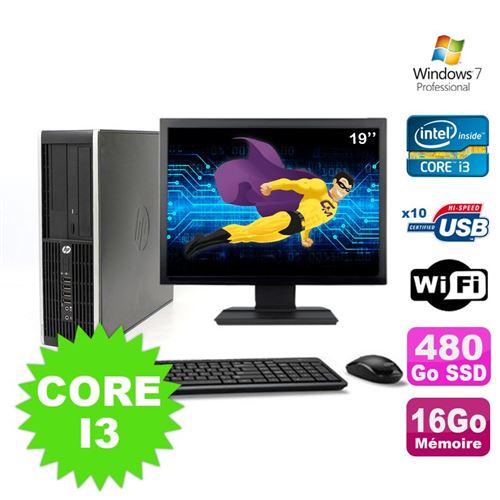 Acheter Pc hp compaq elite 8100 sff core i3-530 16go 480go ssd dvd wifi w7ecran 19' État correct - 359,00 € Pc hp compaq elite 8100 sff core i3-530 16go 480go ssd dvd wifi w7ecran 19' État correct - Hewlett-Packard reconditionné disponible sur Fnac