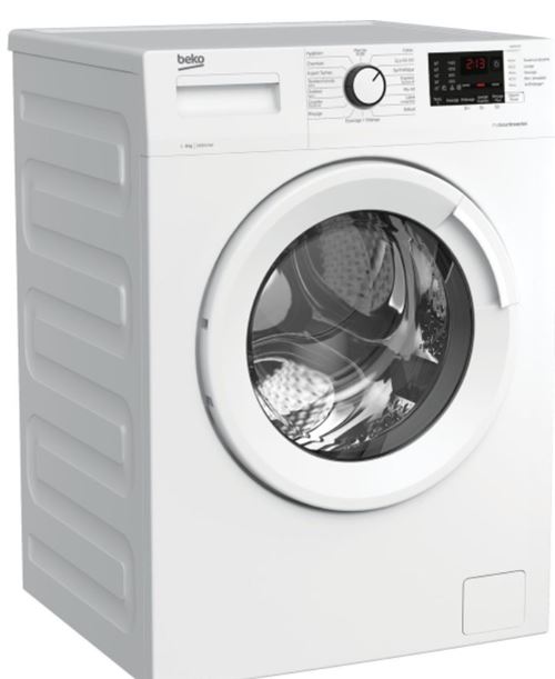 Beko WMB9456 - Machine à laver - largeur : 60 cm - profondeur : 64 cm - hauteur : 84 cm - chargement frontal - 64 litres - 9 kg - 1400 tours/min - blanc État correct - Beko reconditionné disponible sur Fnac