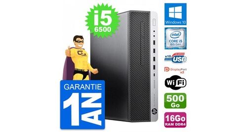 Acheter Pc hp elitedesk 800 g3 sff intel i5-6500 ram 16go disque 500go windows 10 wifi État correct - 379,00 € Pc hp elitedesk 800 g3 sff intel i5-6500 ram 16go disque 500go windows 10 wifi État correct - N/A reconditionné disponible sur Fnac