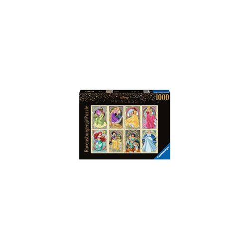 Puzzle 1000 Pièces - Ravensburger - Disney Princesses Art Nouveau Multicolore État correct - Ravensburger reconditionné disponible sur Fnac