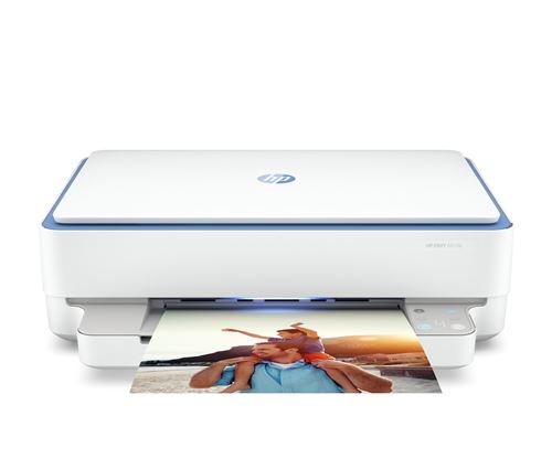 Imprimante multifonction Tout-en-un HP Envy 6010e Bleu nuage Eligible à instant ink - État correct Hewlett-Packard sur Fnac