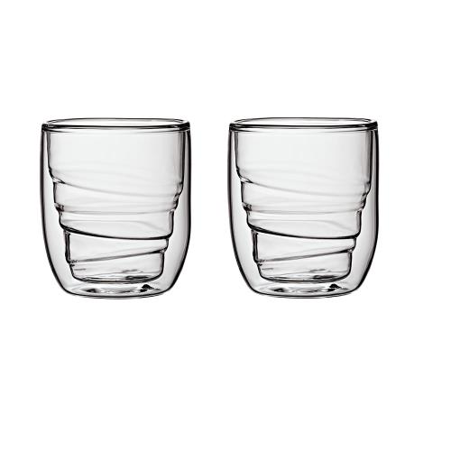 Set de 2 verres QDO Eléments Bois double-paroi 75 ml État correct - N/A reconditionné disponible sur Fnac