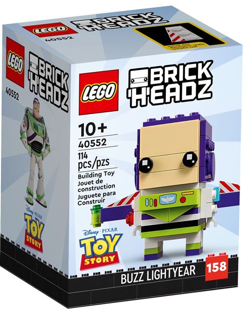 Acheter LEGO® Toy Story 40552 Brickheadz™ Buzz l’Éclair État correct - 49,00 € LEGO® Toy Story 40552 Brickheadz™ Buzz l’Éclair État correct - N/A reconditionné disponible sur Fnac