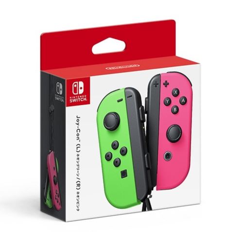 Paire de manettes Joy-Con Nintendo Switch Vert Néon et Rose Néon État correct - Nintendo reconditionné disponible sur Fnac