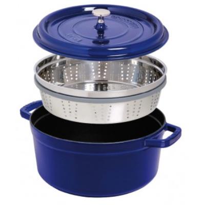 Acheter Cocotte ronde avec cuit-vapeur Staub - 1133818 - Fonte - Ronde - 26 cm - Gris graphite État correct - 479,35 € Cocotte ronde avec cuit-vapeur Staub - 1133818 - Fonte - Ronde - 26 cm - Gris graphite État correct - Staub reconditionné disponible sur Fnac