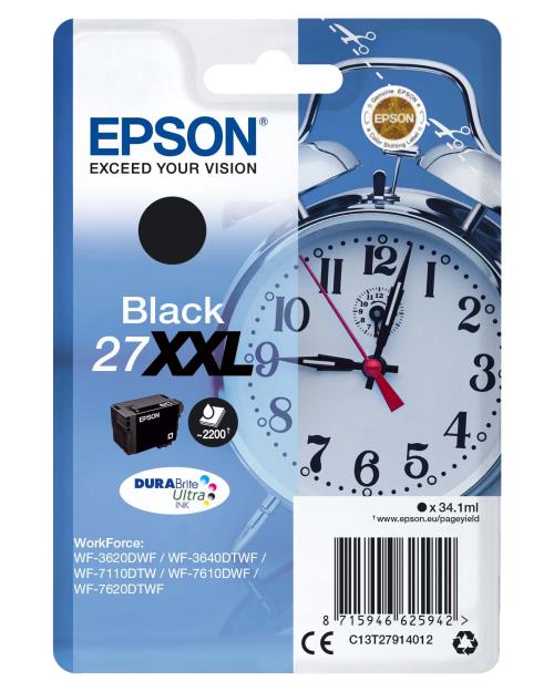 Acheter Cartouche d'encre Epson Reveil noir XXL État correct - 63,87 € Cartouche d'encre Epson Reveil noir XXL État correct - Epson reconditionné disponible sur Fnac