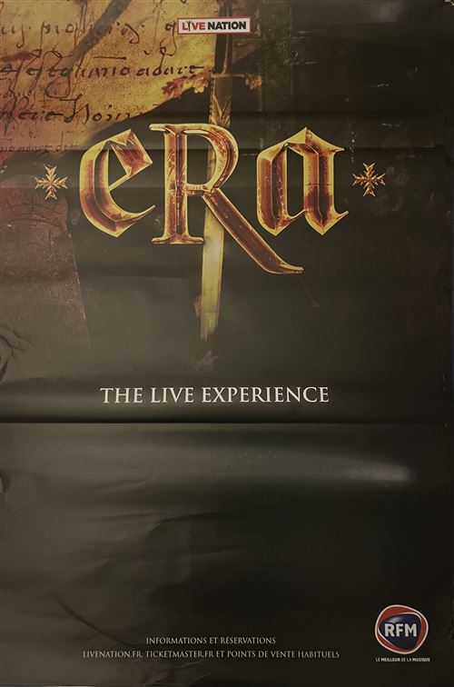 Affiche - ERA - The live Experience - 80x120cm État correct - N/A reconditionné disponible sur Fnac