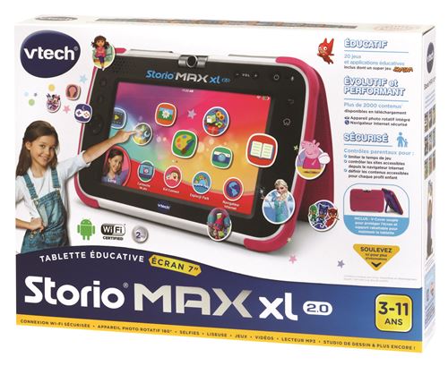 Tablette Vtech Storio Max XL 2.0 Rose - État correct VTech sur Fnac