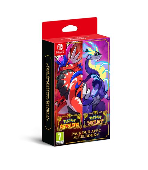Acheter Pack Duo Pokémon Ecarlate et Violet avec SteelBook Nintendo Switch État correct - 103,67 € Pack Duo Pokémon Ecarlate et Violet avec SteelBook Nintendo Switch État correct - Nintendo reconditionné disponible sur Fnac