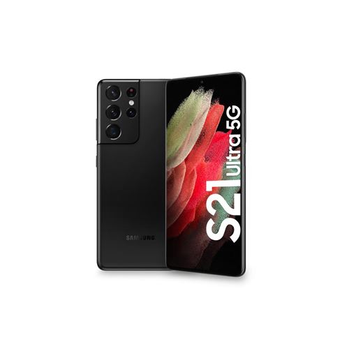 Samsung Galaxy S21 Ultra 5G - 5G smartphone - double SIM - RAM 12 Go / Mémoire interne 256 Go - écran OEL - 6.8"" - 3200 x 1440 pixels (120 Hz) - 4x caméras arrière 12 MP, 108 MP, 10 MP, 10 MP - front camera 40 MP - noir fantôme État correct - Samsung reconditionné disponible sur Fnac