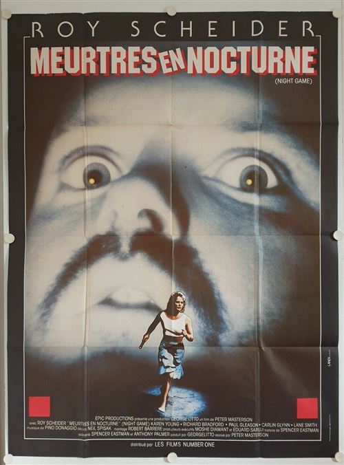 Meurtres en Nocturne (night game) - 1990 - Roy Scheider - 116x158cm - Affiche de cinéma originale pliée État correct - N/A reconditionné disponible sur Fnac