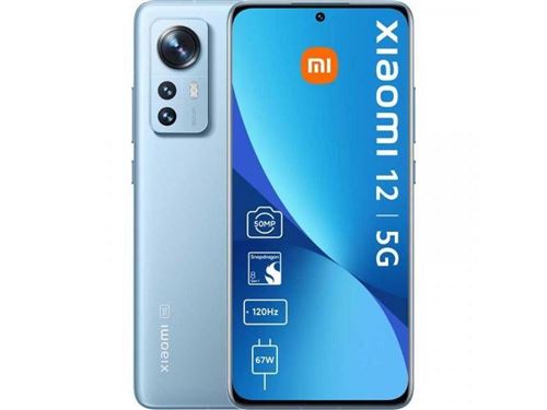 SmartPhone Xiaomi 12 6.2"" FHD+ Qualcomm Snapdragon 8 Gen 1 8Go 256Go Andriod 12 Bleu État correct - N/A reconditionné disponible sur Fnac
