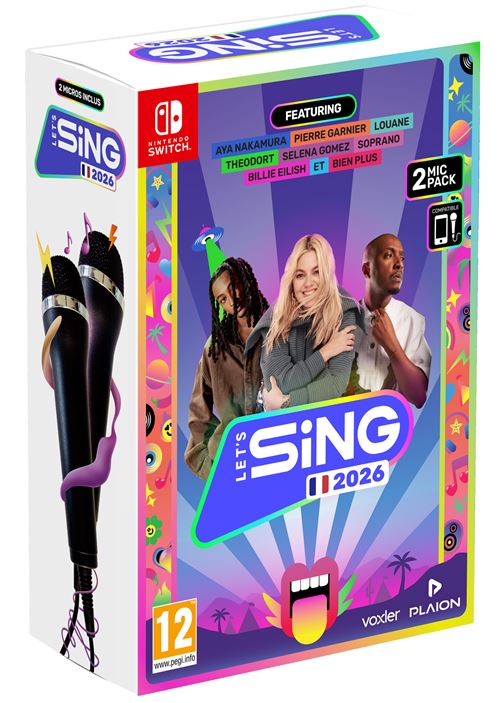 Let's Sing 2026 + 2 micros Nintendo Switch État correct - Koch Media reconditionné disponible sur Fnac