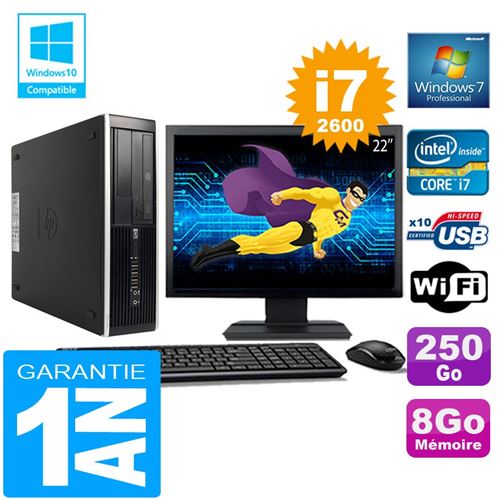 Acheter Pc hp compaq 8300 sff core i7-2600 ram 8go disque 250 go wifi w7 ecran 22' État correct - 319,00 € Pc hp compaq 8300 sff core i7-2600 ram 8go disque 250 go wifi w7 ecran 22' État correct - Hewlett-Packard reconditionné disponible sur Fnac