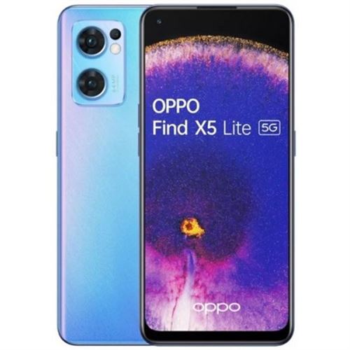 Smartphone  Telephone OPPO Find X5 Lite 5G 8 Go RAM   256 Go   Bleu État correct - N/A reconditionné disponible sur Fnac