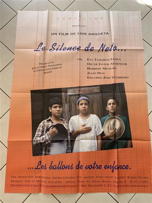 Affiche de Cinéma Originale - Le Silence de Neto... - Luis Argueta - 116x158cm État correct - N/A reconditionné disponible sur Fnac