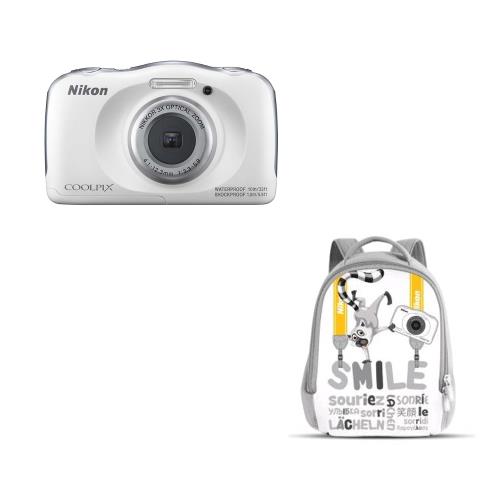 Compact Nikon Coolpix W100 Blanc + Sac - État correct Nikon sur Fnac