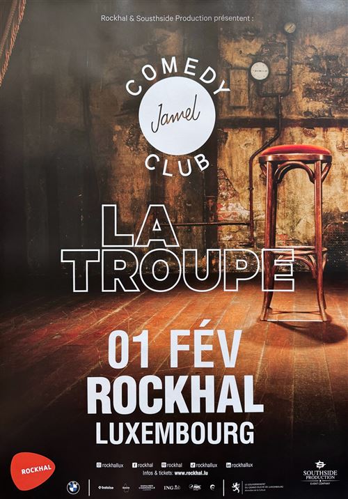 Affiche - Jamel Comedy Club - La Troupe 2002 Luxembourg - 60x80cm État correct - N/A reconditionné disponible sur Fnac