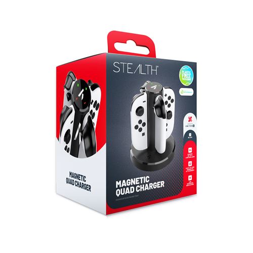 Acheter Chargeur Quad magnétique Stealth Noir pour Nintendo Switch 2 État correct - 12,99 € Chargeur Quad magnétique Stealth Noir pour Nintendo Switch 2 État correct - N/A reconditionné disponible sur Fnac