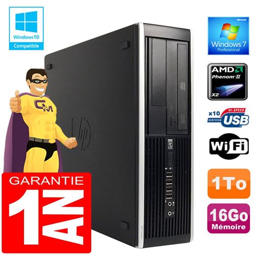 Acheter Pc hp compaq 6005 pro sff amd phenom ii ram 16go disque 1 to graveur dvd wifi w7 État correct - 229,00 € Pc hp compaq 6005 pro sff amd phenom ii ram 16go disque 1 to graveur dvd wifi w7 État correct - Hewlett-Packard reconditionné disponible sur Fnac