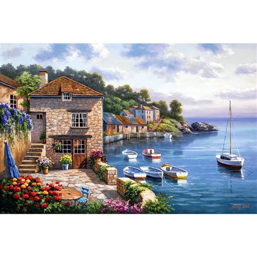 Puzzle 1000 Pièces : Sung Kim : Le jardin sur le port, Perre / Anatolian État correct - N/A reconditionné disponible sur Fnac