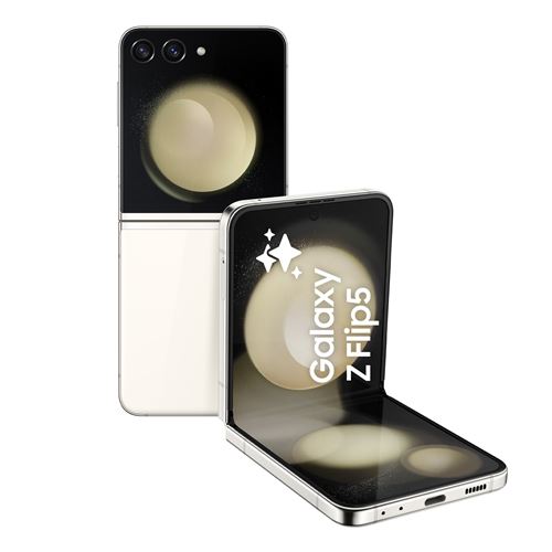 Smartphone Samsung Galaxy Z Flip5 6,7"" Nano SIM 5G 512 Go Crème État correct - Samsung reconditionné disponible sur Fnac