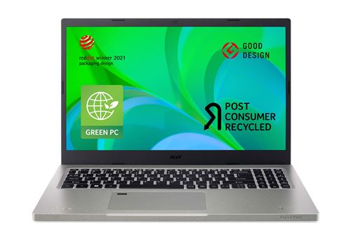 PC Portable Acer Aspire Vero PC Green AV15-51-56GD 15.6"" Intel Core i5 16 Go RAM 512 Go SSD Gris - État correct Acer sur Fnac