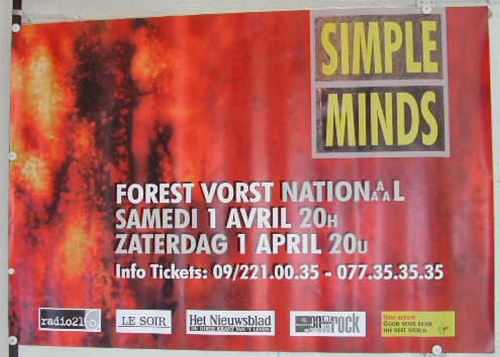 Simple Minds - 67x97 cm - AFFICHE / POSTER État correct - N/A reconditionné disponible sur Fnac