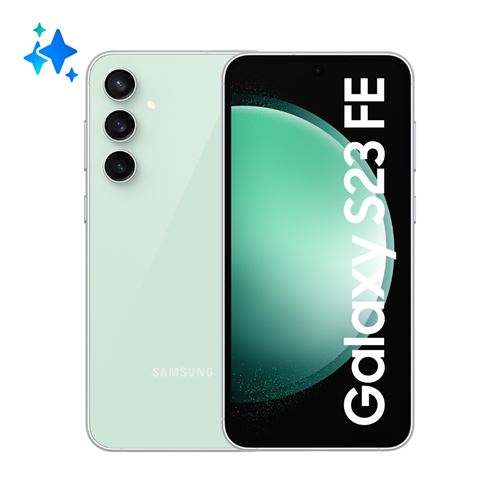 Acheter Samsung Galaxy S23 FE SM-S711B 16,3 cm (6.4"") Double SIM 5G USB Type-C 8 Go 128 Go 4500 mAh Couleur menthe État correct - 286,08 € Samsung Galaxy S23 FE SM-S711B 16,3 cm (6.4"") Double SIM 5G USB Type-C 8 Go 128 Go 4500 mAh Couleur menthe État correct - N/A reconditionné disponible sur Fnac
