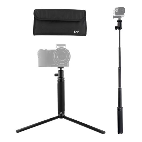 Pack voyage T'NB Perche selfie + Trépied + Adaptateur pour caméra sport + Support pour smartphone État correct - T'nB reconditionné disponible sur Fnac