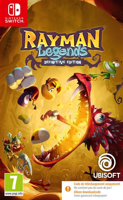 Rayman Legends Definitive Edition Code in a Box Nintendo Switch État correct - Ubisoft reconditionné disponible sur Fnac