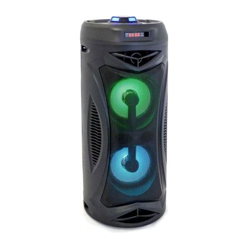 INOVALLEY KA02- Enceinte lumineuse Bluetooth 400W - Fonction Karaoke - 2 Haut-parleurs - Lumieres LED synchronisees - Port USB État correct - N/A reconditionné disponible sur Fnac